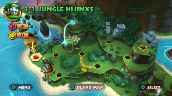 Donkey Kong Country Returns | Wii | gameplay screenshot | region=North America | source-country= | zypher-v2 | moby-69b70bcf703b | Data by MobyGames.com
