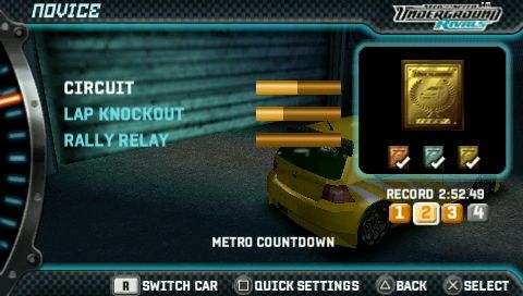 
Need for Speed: Underground - Rivals | PSP | gameplay screenshot | Data by MobyGames.com