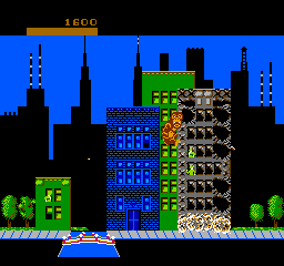 
Rampage | NES | gameplay screenshot | Data by MobyGames.com