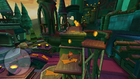 Crash Tag Team Racing | PSP | gameplay screenshot | region=North America | source-country= | zypher-v2 | moby-a47ced48a4f8 | Data by MobyGames.com