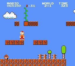 Super Mario Bros | NES | gameplay screenshot | Data by MobyGames.com