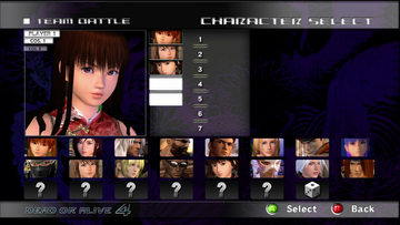 
Dead or Alive 4 | Xbox 360 | gameplay screenshot | Region: North America | source-country= | Data by MobyGames.com