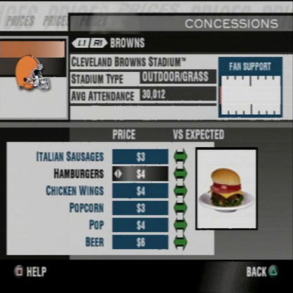 Madden NFL 2004 | PlayStation 2 | gameplay screenshot | region=North America | source-country= | zypher-v2 | moby-1eba6d1e4878 | Data by MobyGames.com