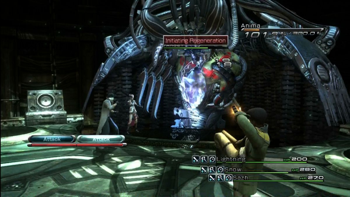 Final Fantasy XIII | Xbox 360 | gameplay screenshot | region=North America | source-country= | zypher-v2 | moby-38c85225dbf7 | Data by MobyGames.com