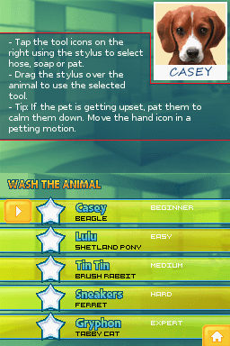 
Animal Planet: Emergency Vets | Nintendo DS | gameplay screenshot | Data by MobyGames.com