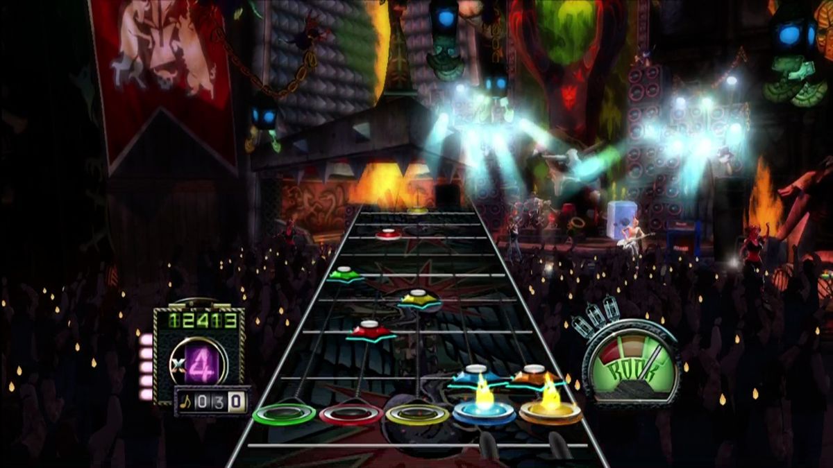 
Guitar Hero III: Legends of Rock | Xbox 360 | gameplay screenshot | Region: North America | source-country= | Data by MobyGames.com