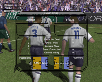 
World Tour Soccer 2002 | PlayStation 2 | gameplay screenshot | Data by MobyGames.com