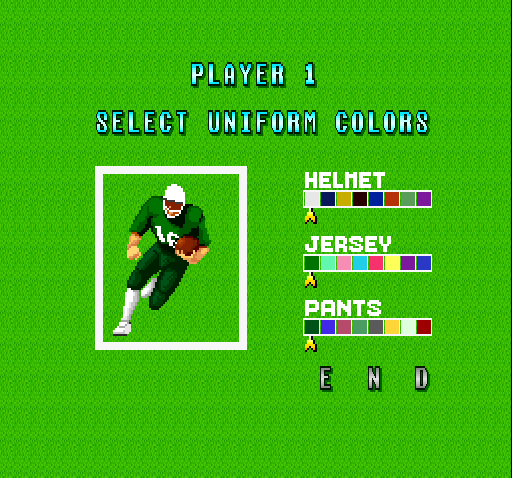 Super Play Action Football | SNES | gameplay screenshot | region=North America | source-country= | zypher-v2 | moby-d91d728cd694 | Data by MobyGames.com