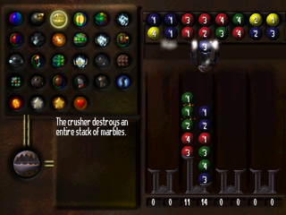 Marble Master | PlayStation | gameplay screenshot | Data by MobyGames.com