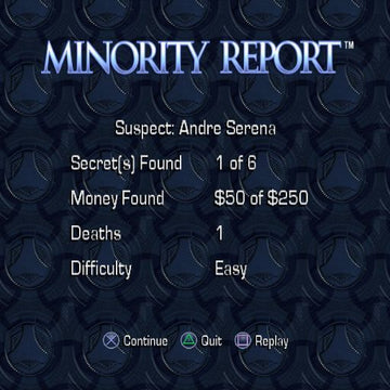 Minority Report: Everybody Runs | PlayStation 2 | gameplay screenshot | region=North America | source-country= | zypher-v2 | moby-ea7dc0d041d0 | Data by MobyGames.com
