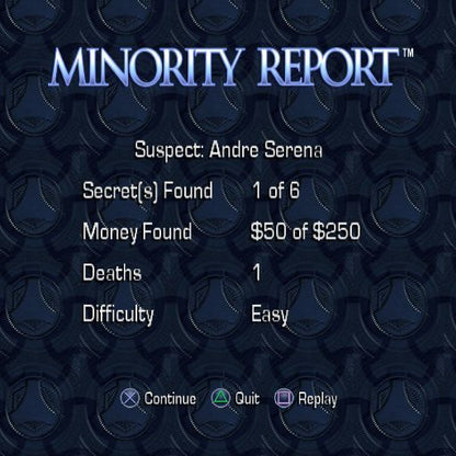 Minority Report: Everybody Runs | PlayStation 2 | gameplay screenshot | region=North America | source-country= | zypher-v2 | moby-ea7dc0d041d0 | Data by MobyGames.com