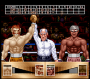 
Riddick Bowe Boxing | SNES | gameplay screenshot | Data by MobyGames.com