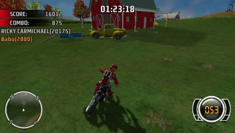 MX vs. ATV: Untamed | PSP | gameplay screenshot | region=North America | source-country= | zypher-v2 | moby-b2671333db16 | Data by MobyGames.com
