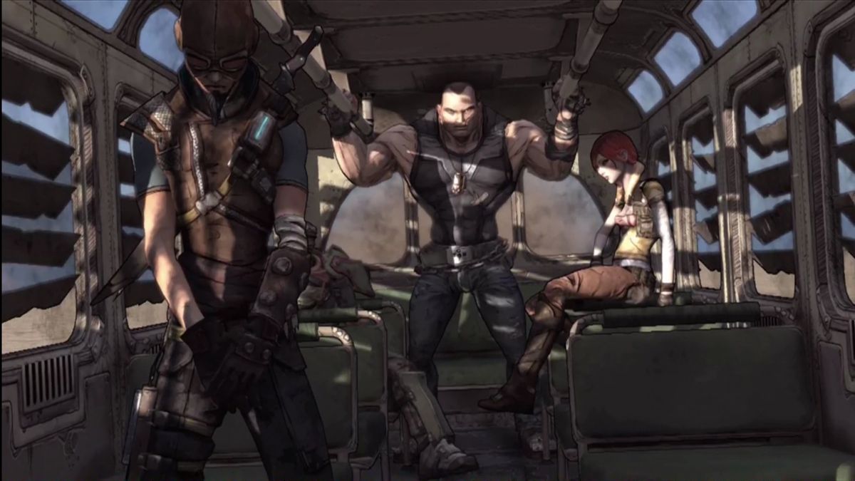 Borderlands | Xbox 360 | gameplay screenshot | region=North America | edition=platinum hits | source-country= | zypher-v2 | moby-ae0eed30a64e | Data by MobyGames.com