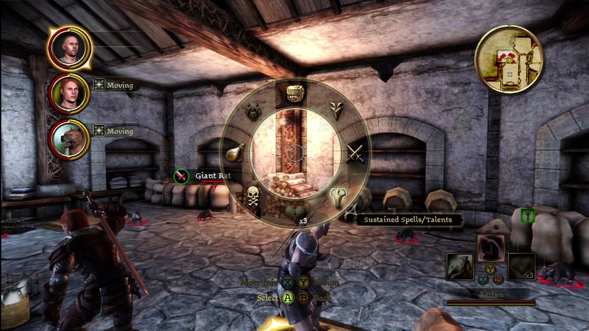 
Dragon Age: Origins | Xbox 360 | gameplay screenshot | Region: North America | source-country= | Data by MobyGames.com