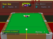 
Virtual Pool | PlayStation | gameplay screenshot | Data by MobyGames.com