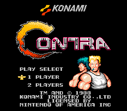 
Contra | NES | gameplay screenshot | Data by MobyGames.com