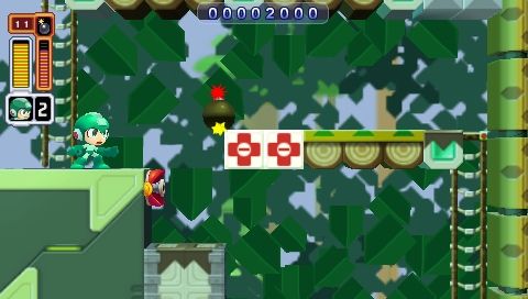Mega Man Powered Up | PSP | gameplay screenshot | Data by MobyGames.com