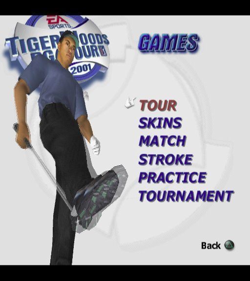 Tiger Woods PGA Tour 2001 | PlayStation 2 | gameplay screenshot | region=North America | source-country= | zypher-v2 | moby-e4c0fb322903 | Data by MobyGames.com