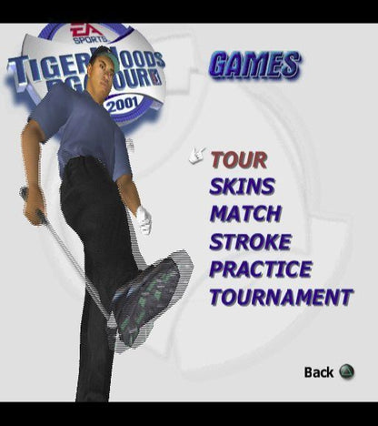 Tiger Woods PGA Tour 2001 | PlayStation 2 | gameplay screenshot | region=North America | source-country= | zypher-v2 | moby-e4c0fb322903 | Data by MobyGames.com