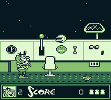 The Ren & Stimpy Show: Space Cadet Adventures | Game Boy | gameplay screenshot | Data by MobyGames.com