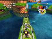 Sonic Heroes | GameCube | gameplay screenshot | region=North America | source-country= | zypher-v2 | moby-d269f16025eb | Data by MobyGames.com