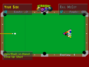 
Virtual Pool | PlayStation | gameplay screenshot | Data by MobyGames.com