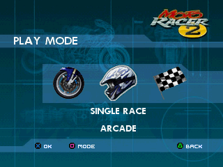 
Moto Racer 2 | PlayStation | gameplay screenshot | Region: North America | source-country= | Data by MobyGames.com