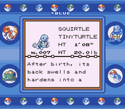 Pokémon Blue Version | Game Boy | gameplay screenshot | region=North America | source-country= | zypher-v2 | moby-02cc105c130d | Data by MobyGames.com