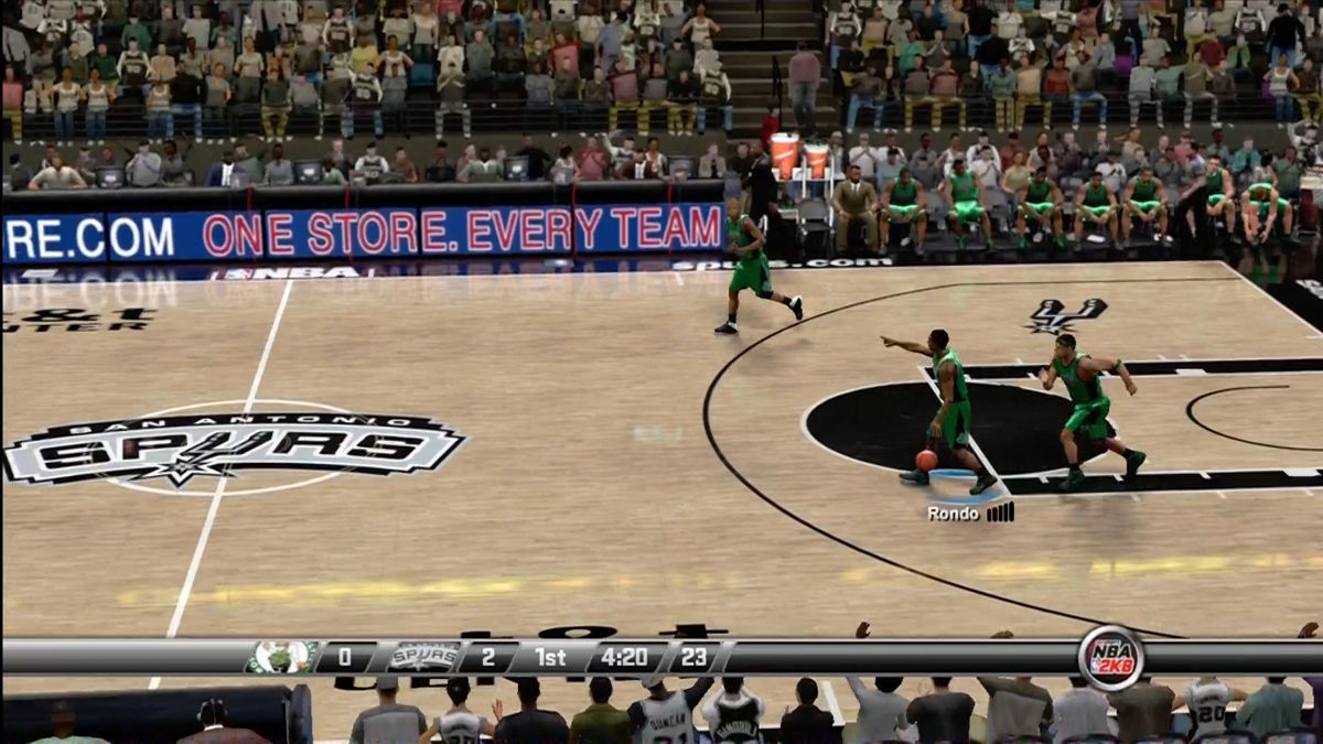 NBA 2K8 | Xbox 360 | gameplay screenshot | region=North America | source-country= | zypher-v2 | moby-f0869d507593 | Data by MobyGames.com