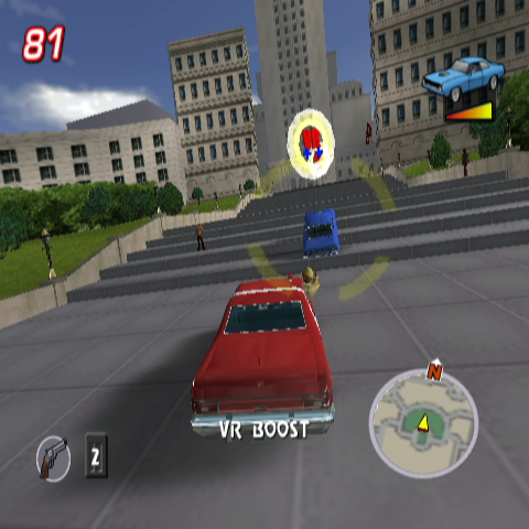 Starsky & Hutch | GameCube | gameplay screenshot | region=North America | source-country= | zypher-v2 | moby-a7c03f96cd5f | Data by MobyGames.com