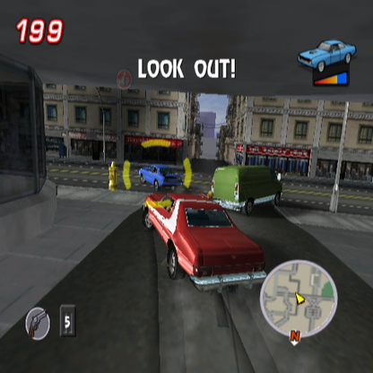 Starsky & Hutch | GameCube | gameplay screenshot | region=North America | source-country= | zypher-v2 | moby-f6bd42e12793 | Data by MobyGames.com