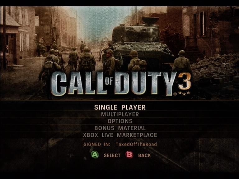 Call of Duty 3 | Xbox 360 | gameplay screenshot | region=North America | source-country= | zypher-v2 | moby-c78139b45067 | Data by MobyGames.com
