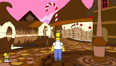 The Simpsons Game | PSP | gameplay screenshot | region=North America | source-country= | zypher-v2 | moby-abf9ed742470 | Data by MobyGames.com