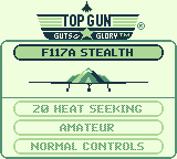 Top Gun: Guts & Glory | Game Boy | gameplay screenshot | region=North America | source-country= | zypher-v2 | moby-2978c77adfc3 | Data by MobyGames.com
