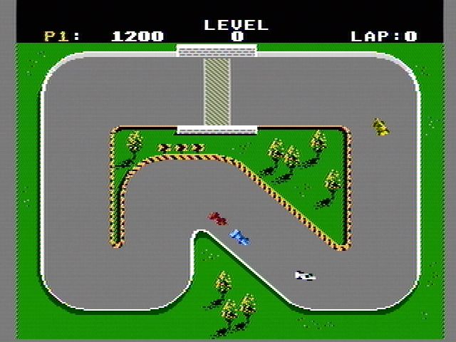 
Super Sprint | NES | gameplay screenshot | Data by MobyGames.com