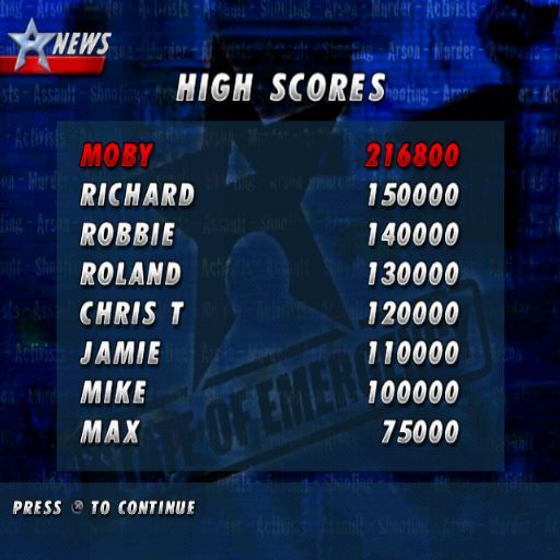 
State of Emergency | PlayStation 2 | gameplay screenshot | Data by MobyGames.com