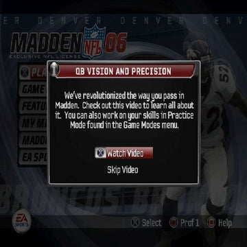 Madden NFL 06 | PlayStation 2 | gameplay screenshot | region=North America | source-country= | zypher-v2 | moby-edc5c89a0898 | Data by MobyGames.com