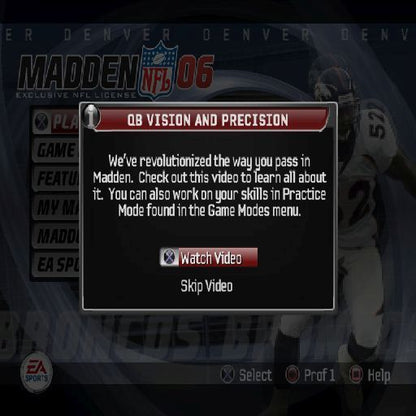 Madden NFL 06 | PlayStation 2 | gameplay screenshot | region=North America | source-country= | zypher-v2 | moby-edc5c89a0898 | Data by MobyGames.com
