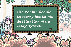 
Yoshi's Island: Super Mario Advance 3 | Game Boy Advance | gameplay screenshot | Region: North America | source-country= | Data by MobyGames.com