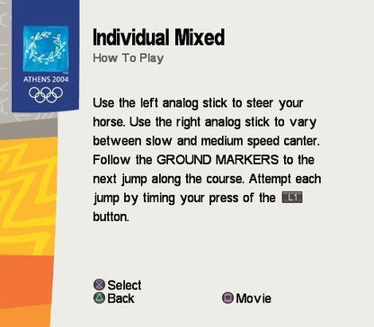 
Athens 2004 | PlayStation 2 | gameplay screenshot | Region: North America | source-country= | Data by MobyGames.com