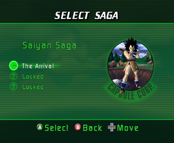 Dragon Ball Z: Sagas | GameCube | gameplay screenshot | region=North America | source-country= | zypher-v2 | moby-83de49a0089a | Data by MobyGames.com
