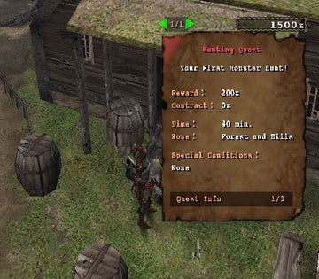
Monster Hunter | PlayStation 2 | gameplay screenshot | Region: North America | source-country= | Data by MobyGames.com
