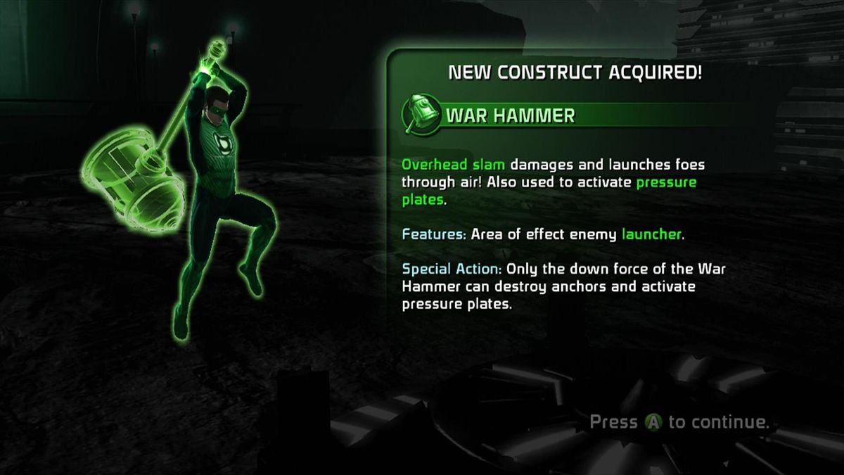 Green Lantern: Rise of the Manhunters | Xbox 360 | gameplay screenshot | Region: North America | source-country= | Data by MobyGames.com