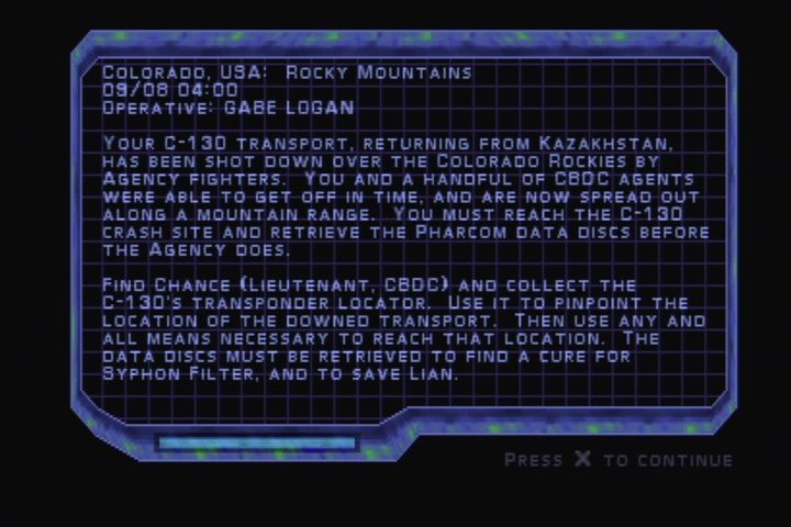 
Syphon Filter 2 | PlayStation | gameplay screenshot | Region: North America | source-country= | Data by MobyGames.com
