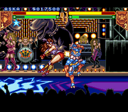 
Teenage Mutant Ninja Turtles: Tournament Fighters | SNES | gameplay screenshot | Data by MobyGames.com
