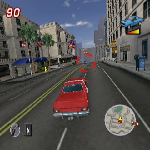 Starsky & Hutch | GameCube | gameplay screenshot | region=North America | source-country= | zypher-v2 | moby-1e6d41738c10 | Data by MobyGames.com