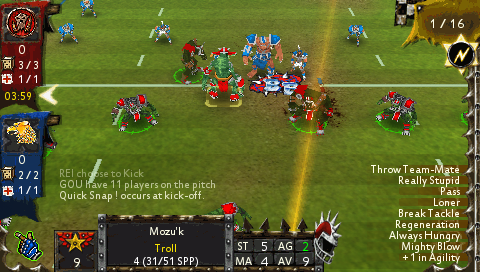 Blood Bowl | PSP | gameplay screenshot | region=North America | source-country= | zypher-v2 | moby-027fbf3e0b71 | Data by MobyGames.com