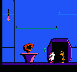 The Ren & Stimpy Show: Buckeroo$! | NES | gameplay screenshot | region=North America | source-country= | zypher-v2 | moby-4e2bbe892787 | Data by MobyGames.com