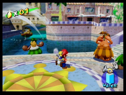 Super Mario Sunshine | GameCube | gameplay screenshot | region=North America | source-country= | zypher-v2 | moby-ecfbc94544ec | Data by MobyGames.com